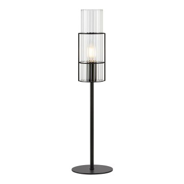 Markslöjd 108555 - Tischleuchte TUBO 1xE14/40W/230V 50 cm schwarz/klar