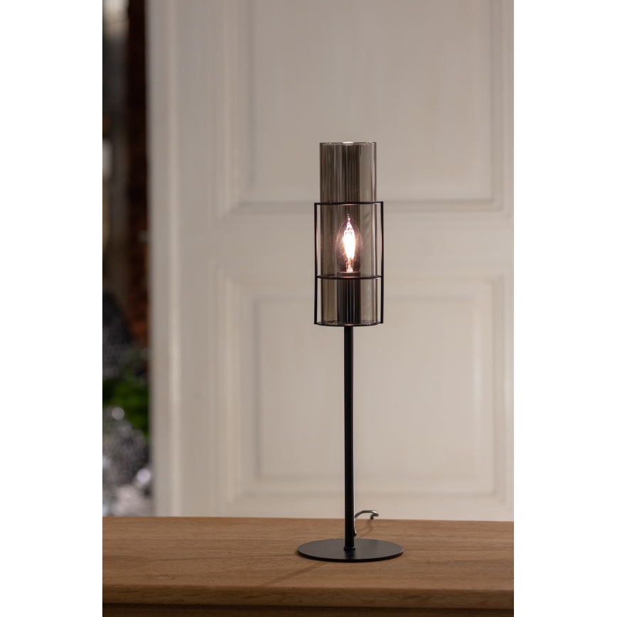 Markslöjd 108559 - Tischlampe TUBO 1xE14/40W/230V 50 cm schwarz