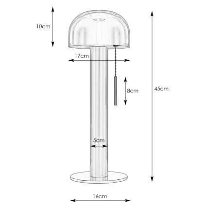 Markslöjd 108576 - Tischlampe COSTA 2xG9/18W/230V schwarz/golden