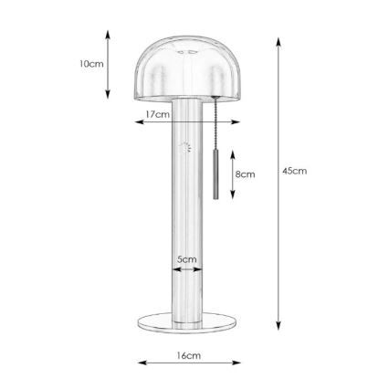 Markslöjd 108577 - Tischlampe COSTA 2xG9/18W/230V weiß/mattes Chrom