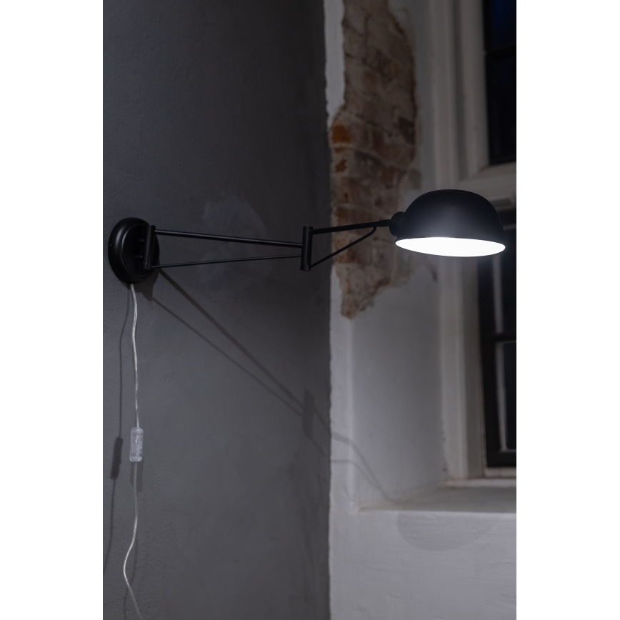 Markslöjd 108587 - Wandlampe PORTLAND 1xE27/40W/230V schwarz