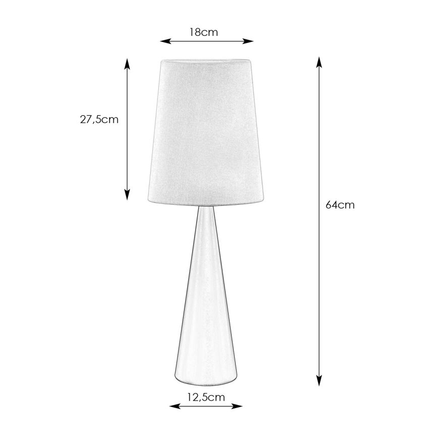 Markslöjd 108597 - Tischlampe CONUS 1xE14/40W/230V weiß/schwarz