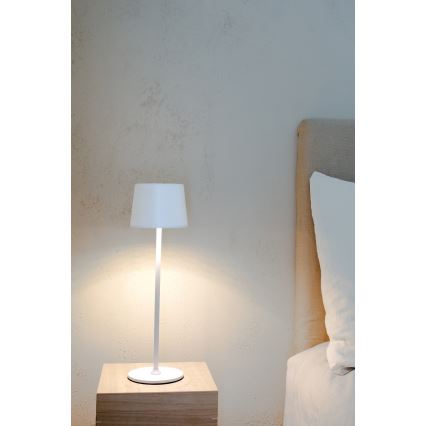 Markslöjd 108654 - LED-Dimmbares Akku-Licht FIORE LED/2W/5V IP44 38 cm Weiß