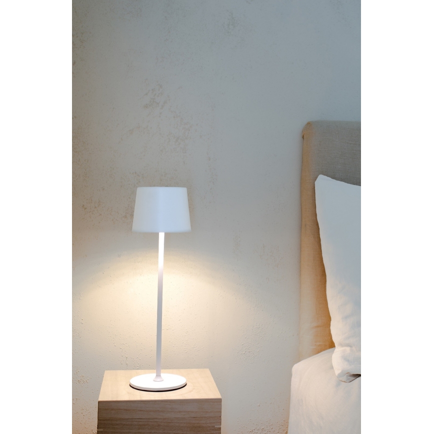 Markslöjd 108654 - LED-Dimmbares Akku-Licht FIORE LED/2W/5V IP44 38 cm Weiß