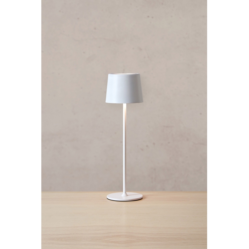 Markslöjd 108654 - LED-Dimmbares Akku-Licht FIORE LED/2W/5V IP44 38 cm Weiß