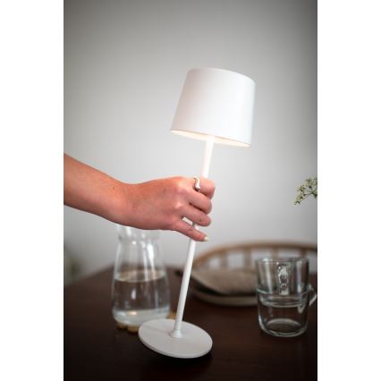 Markslöjd 108654 - LED-Dimmbares Akku-Licht FIORE LED/2W/5V IP44 38 cm Weiß