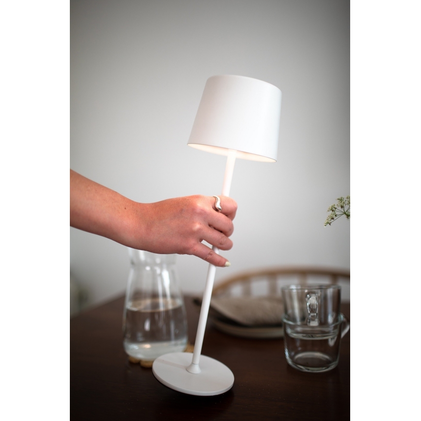 Markslöjd 108654 - LED-Dimmbares Akku-Licht FIORE LED/2W/5V IP44 38 cm Weiß