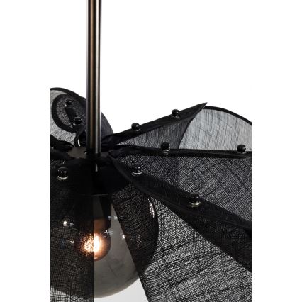 Markslöjd 108660 - Hängeleuchte an Schnur STYRKA 1xE27/40W/230V d 63 cm schwarz