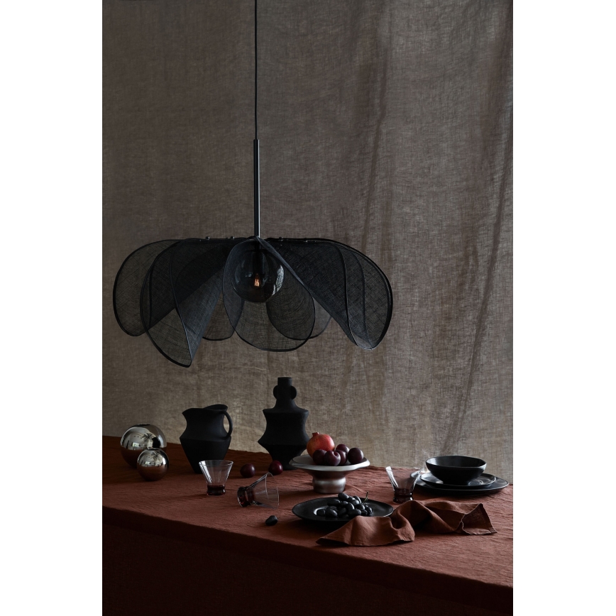 Markslöjd 108662 - Hängeleuchte an Schnur STYRKA 1xE27/40W/230V d 75 cm schwarz