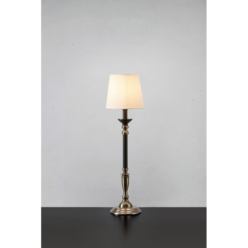 Markslöjd 108680 - Tischleuchte GENT 1xE27/40W/230V matt Chrom/schwarz/weiß