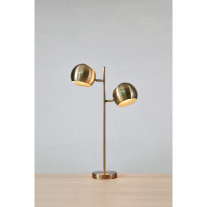 Markslöjd 108692 - Tischleuchte EDGAR 2xE14/40W/230V golden