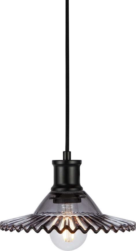 Markslöjd 108854 - Hängeleuchte NOVIA 1xE27/40W/230V schwarz/rauchig