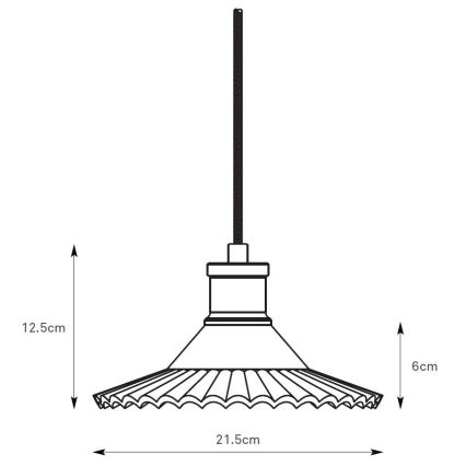 Markslöjd 108854 - Hängeleuchte NOVIA 1xE27/40W/230V schwarz/rauchig