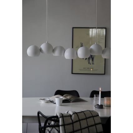 Markslöjd 108859 - Hängeleuchte CUPOLO 7xE14/40W/230V weiß