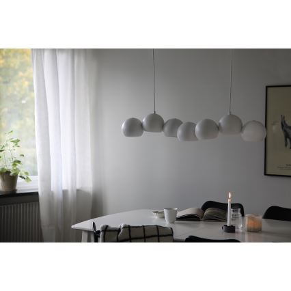 Markslöjd 108859 - Hängeleuchte CUPOLO 7xE14/40W/230V weiß