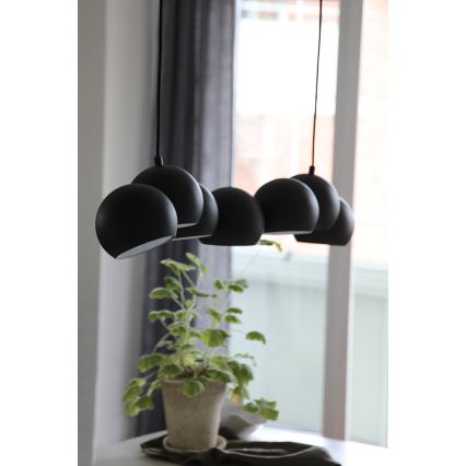 Markslöjd 108860 - Hängeleuchte CUPOLO 7xE14/40W/230V schwarz