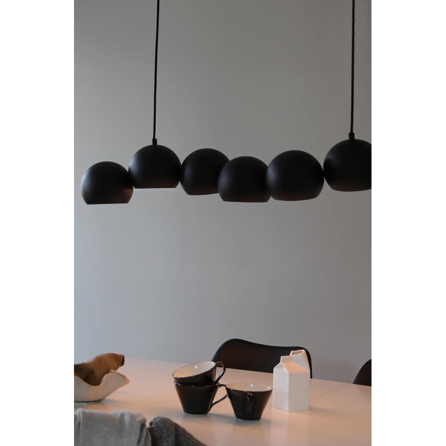 Markslöjd 108860 - Hängeleuchte CUPOLO 7xE14/40W/230V schwarz
