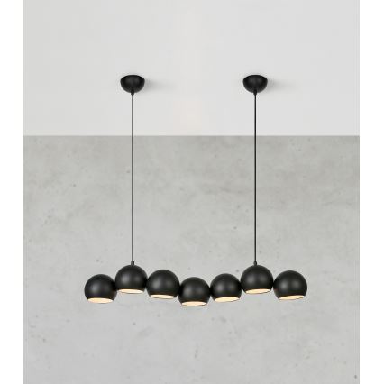 Markslöjd 108860 - Hängeleuchte CUPOLO 7xE14/40W/230V schwarz