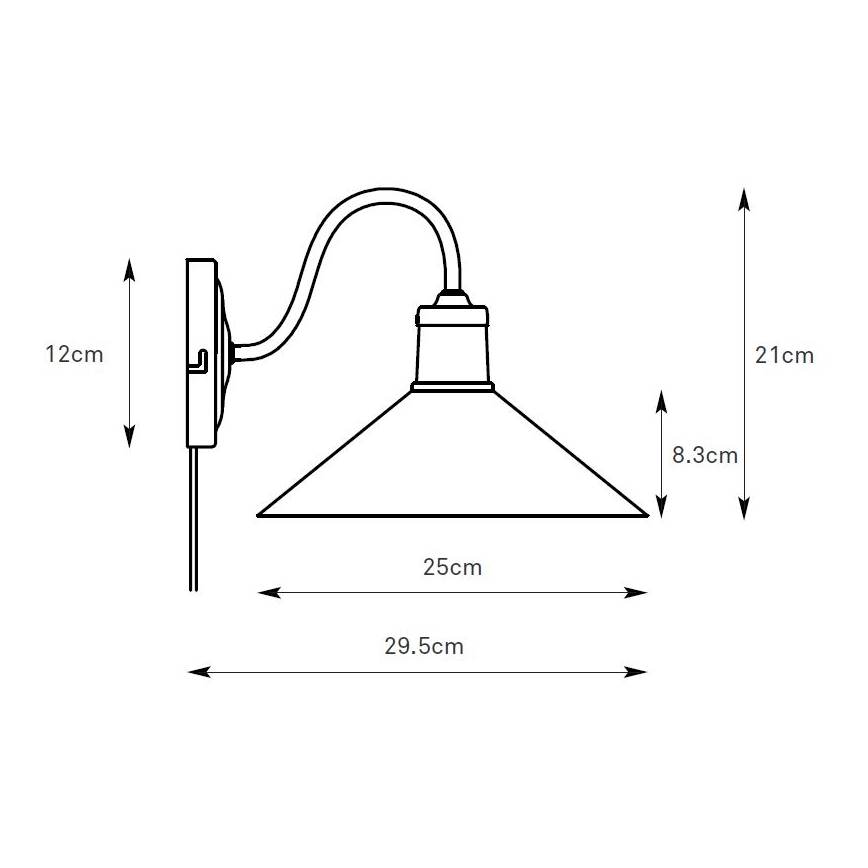 Markslöjd 108865 - Wandleuchte VELA 1xE27/40W/230V Messing/weiß