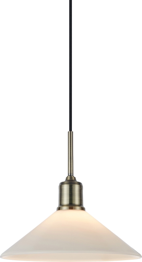 Markslöjd 108867 - Hängeleuchte VELA 1xE27/40W/230V Messing/weiß