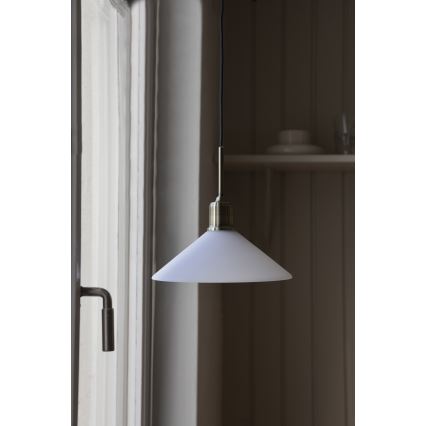 Markslöjd 108867 - Hängeleuchte VELA 1xE27/40W/230V Messing/weiß