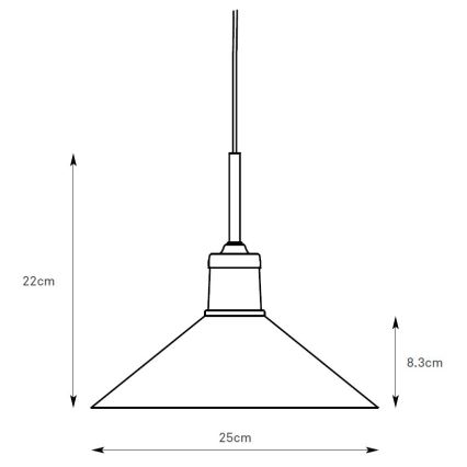 Markslöjd 108867 - Hängeleuchte VELA 1xE27/40W/230V Messing/weiß