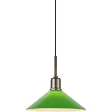 Markslöjd 108868 - Hängeleuchte VELA 1xE27/40W/230V Messing/grün