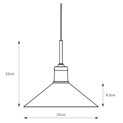 Markslöjd 108868 - Hängeleuchte VELA 1xE27/40W/230V Messing/grün