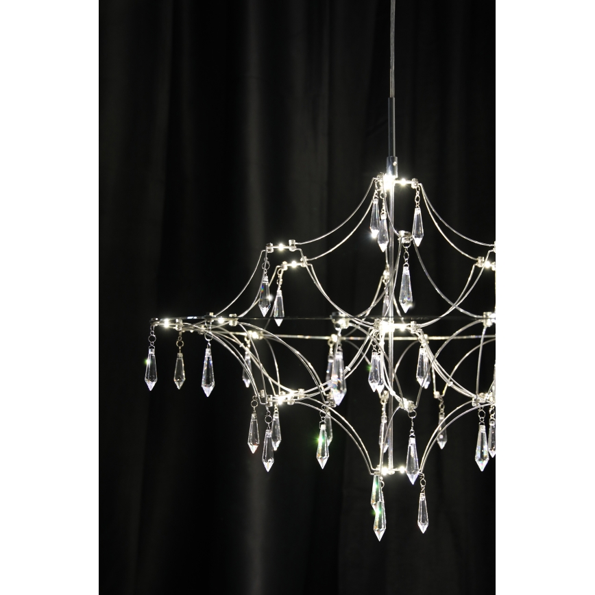 Markslöjd 108869 - Dimmbare LED-Kristall-Hängeleuchte EFESOS LED/14W/230V d 60 cm