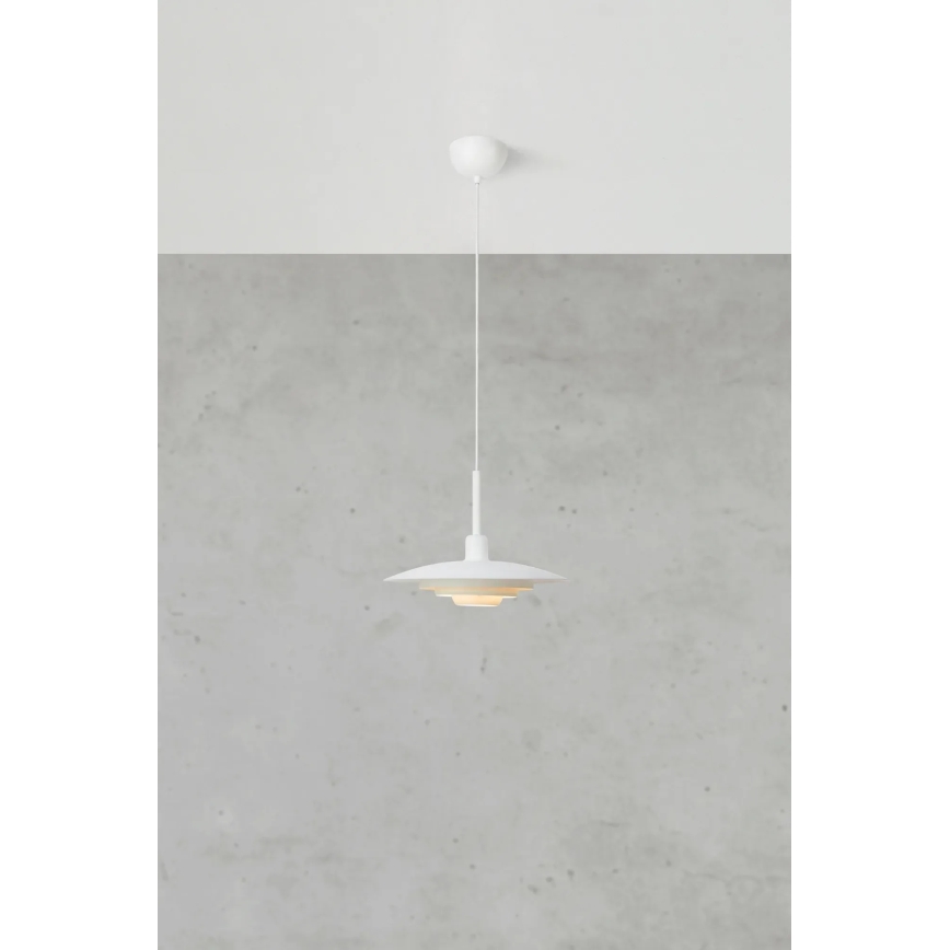 Markslöjd 108874 - Pendelleuchte PINY an Kabel, 1x E27/60W/230V, Ø 35 cm, weiß