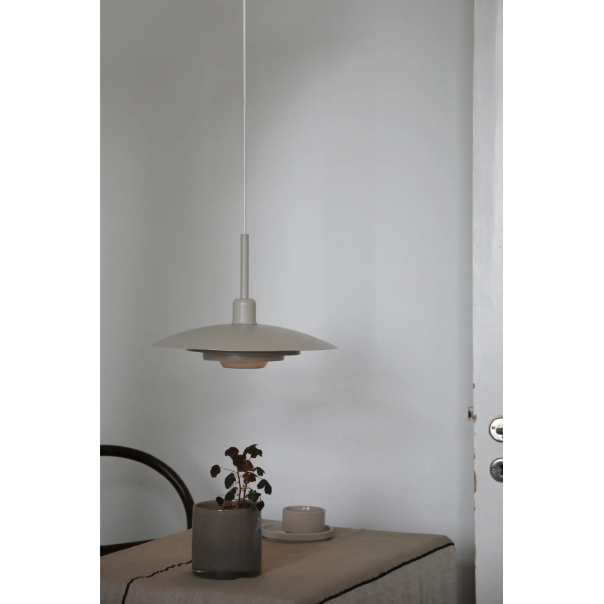 Markslöjd 108875 - Pendelleuchte PINY mit Kabelabhängung, 1×E27/60W/230V, Ø 35 cm, beige