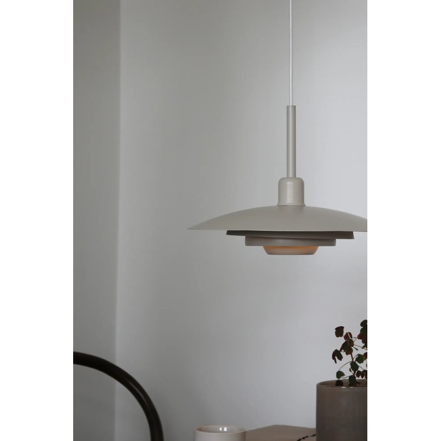 Markslöjd 108875 - Pendelleuchte PINY mit Kabelabhängung, 1×E27/60W/230V, Ø 35 cm, beige