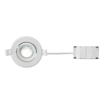 Markslöjd 108885 - LED-dimmbare Badezimmer-Einbauleuchte PLUTO LED/4,9W/230V CRI 90 IP44 weiß