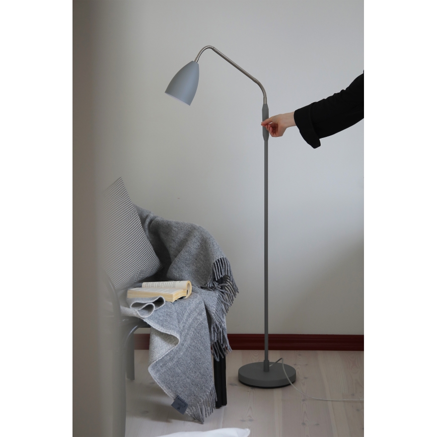 Markslöjd 108888 - Dimmbare LED-Stehlampe PATRO LED/4,9W/230V CRI 90 grau