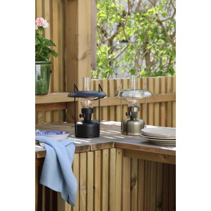 Markslöjd 108893 - LED, dimmbar, wiederaufladbar, Außen-Tischlampe FANOS LED/2,5W/3,7V 4000 mAh IP44 schwarz