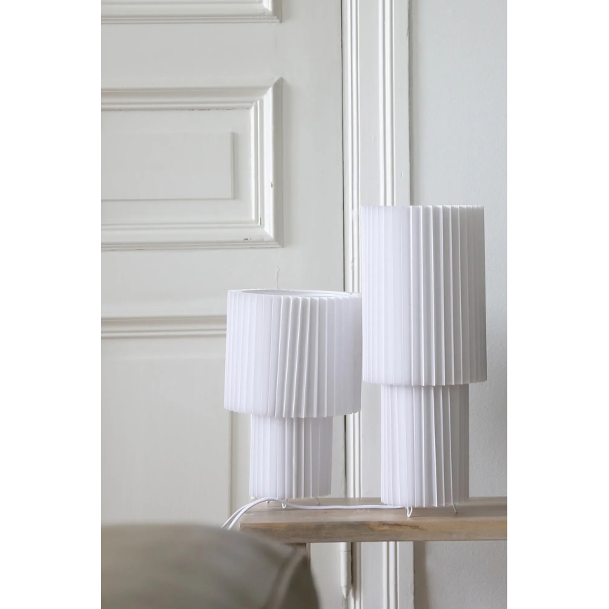 Markslöjd 108895 - Tischlampe CATIS 1xE27/60W/230V 32 cm weiß