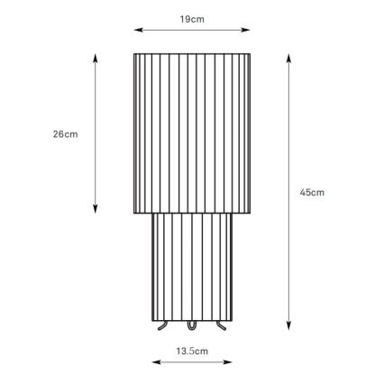 Markslöjd 108897 - Tischleuchte CATIS 1xE27/60W/230V 45 cm weiß