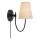 Markslöjd 108907 - Wandleuchte AMAR 1xE14/40W/230V Leinen/Schwarz