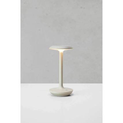 Markslöjd 108917 - Dimmbare, aufladbare LED-Outdoor-Tischleuchte PETIT LED/2W/1800 mAh 2200/2700/3000K IP44 grau