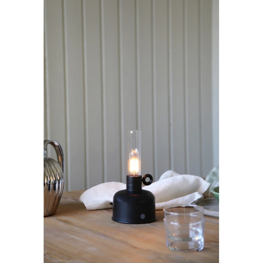 Markslöjd 108919 - Dimmbare, aufladbare LED-Outdoor-Tischleuchte ASTRID LED/2W/1200 mAh IP44 schwarz