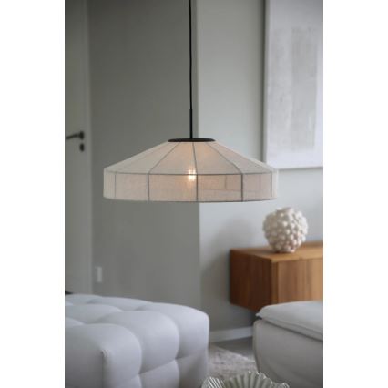 Markslöjd 108955 - Pendelleuchte mit Kabel ALIA 1xE27/60W/230V Leinen/Schwarz