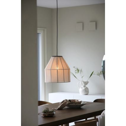 Markslöjd 108956 - Hängeleuchte an Kabel AIKO 1xE27/60W/230V Leinen/Schwarz