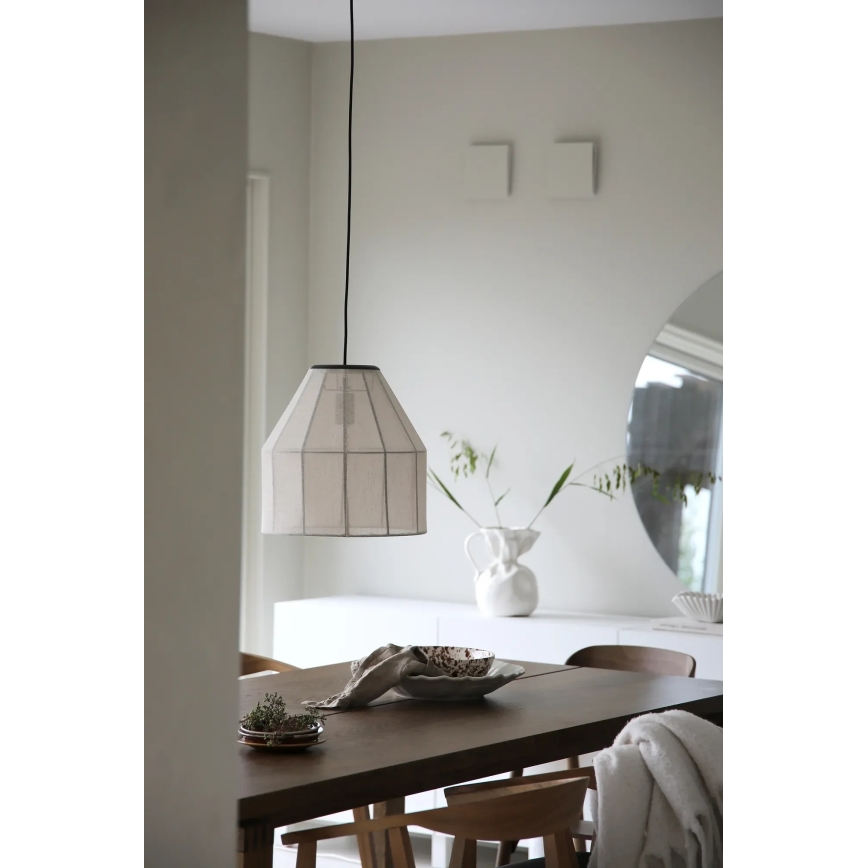 Markslöjd 108956 - Hängeleuchte an Kabel AIKO 1xE27/60W/230V Leinen/Schwarz