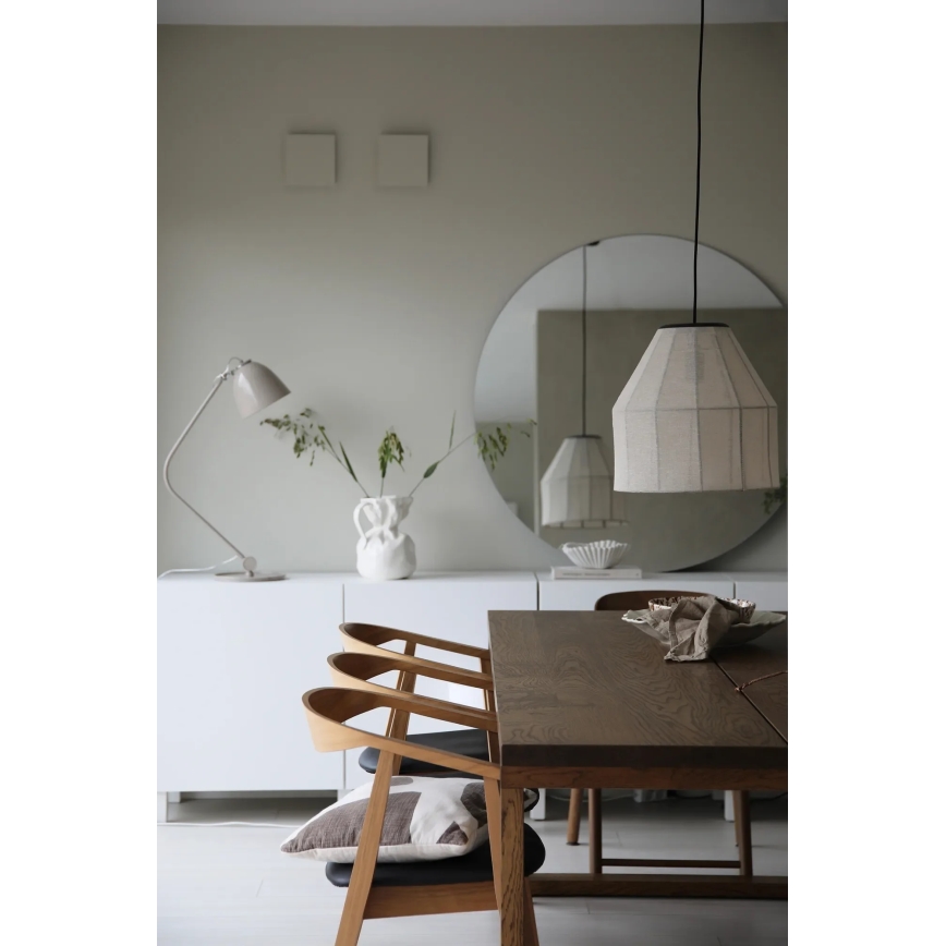 Markslöjd 108956 - Hängeleuchte an Kabel AIKO 1xE27/60W/230V Leinen/Schwarz