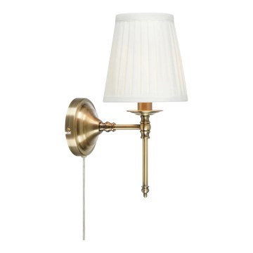 Markslöjd 108968 - Wandleuchte MANOR 1xE14/40W/230V Weiß/Messing