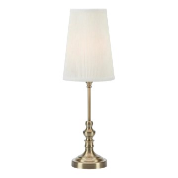 Markslöjd 108969 - Tischleuchte NOBLE 1xE14/40W/230V 56 cm weiß/messing