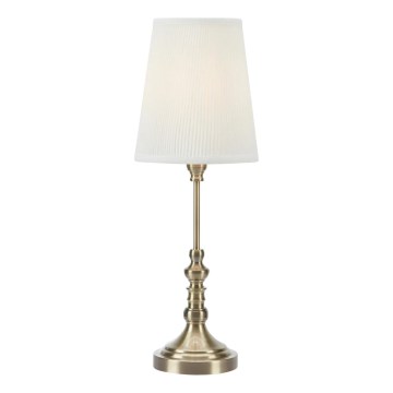 Markslöjd 108970 – Tischlampe NOBLE 1x E14/40W/230V, 66 cm, weiß/messing