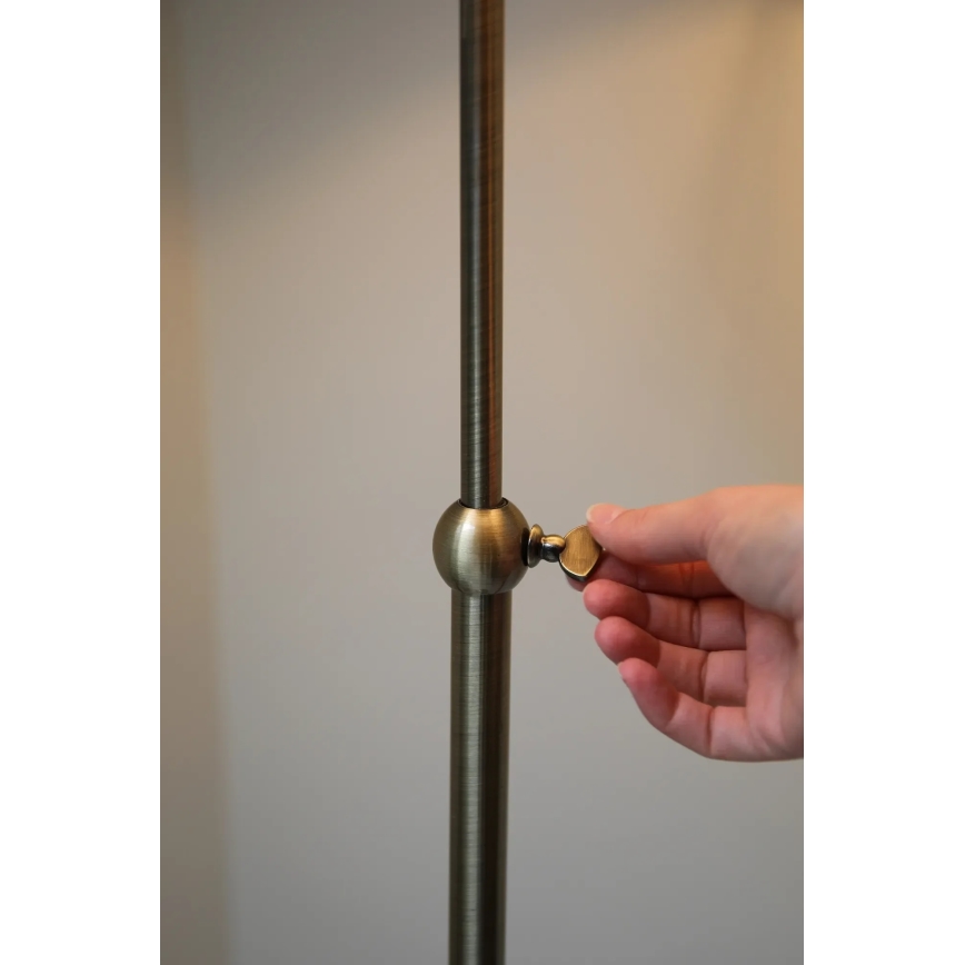 Markslöjd 108972 - Stehleuchte OXFORD 1xE14/40W/230V weiß/messing