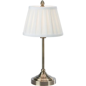 Markslöjd 108973 - Tischleuchte OXFORD 1xE14/40W/230V weiß/Messing