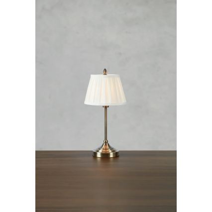 Markslöjd 108973 - Tischleuchte OXFORD 1xE14/40W/230V weiß/Messing
